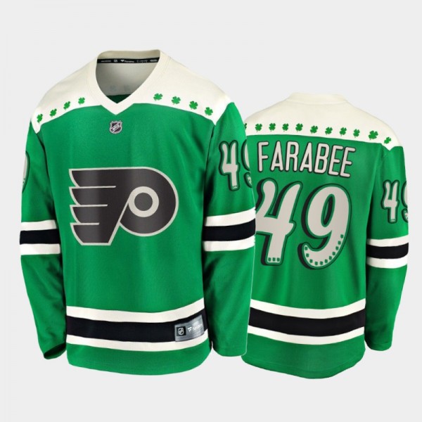 Men's Philadelphia Flyers Joel Farabee #49 2021 St...