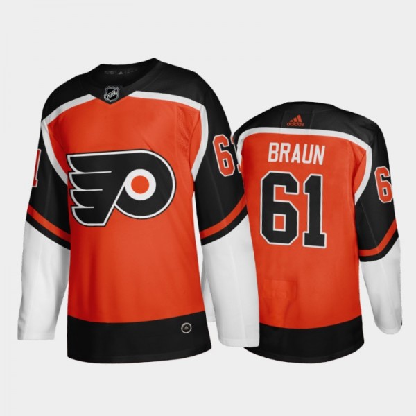 Philadelphia Flyers Justin Braun #61 2021 Reverse ...