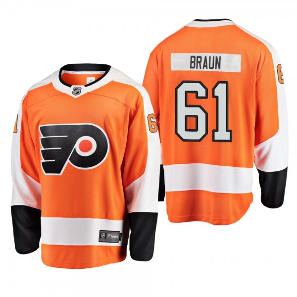 Philadelphia Flyers Justin Braun #61 Breakaway Pla...