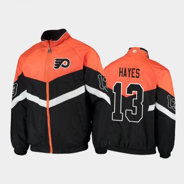 Flyers Kevin Hayes #13 The Bench Coach Raglan Full...