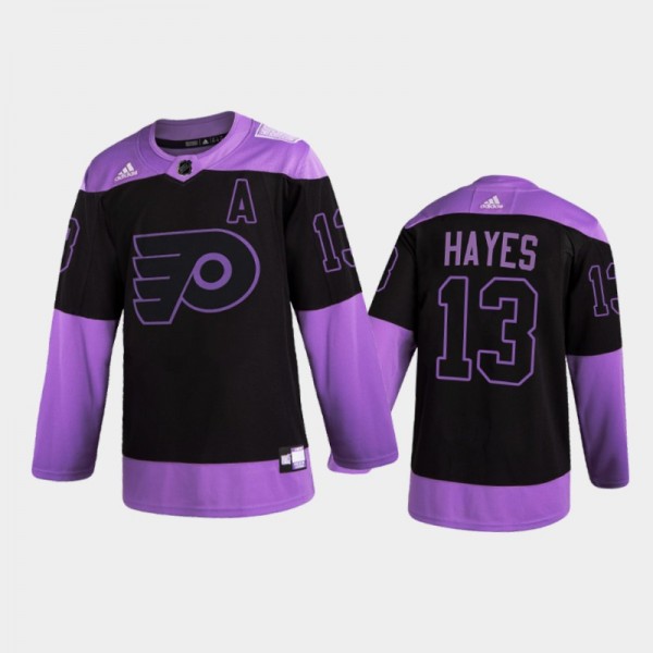 Men Philadelphia Flyers Kevin Hayes #13 2021 Hocke...