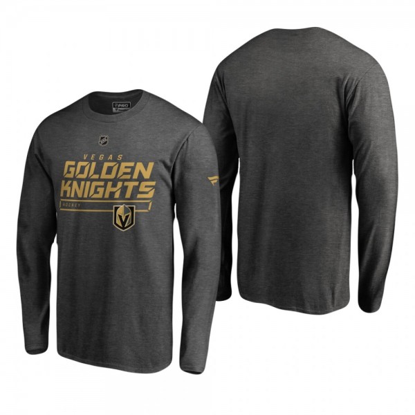 Vegas Golden Knights Gray Authentic Pro Prime Long Sleeve T-Shirt