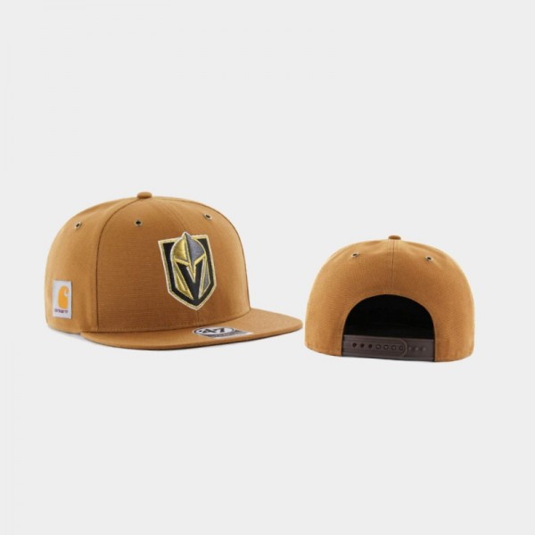 Men's Vegas Golden Knights Captains Carhartt X 47 Brand Khaki Hat