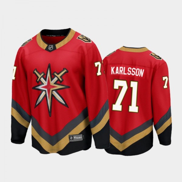 Men's Vegas Golden Knights William Karlsson #71 Special Edition Red 2021 Jersey