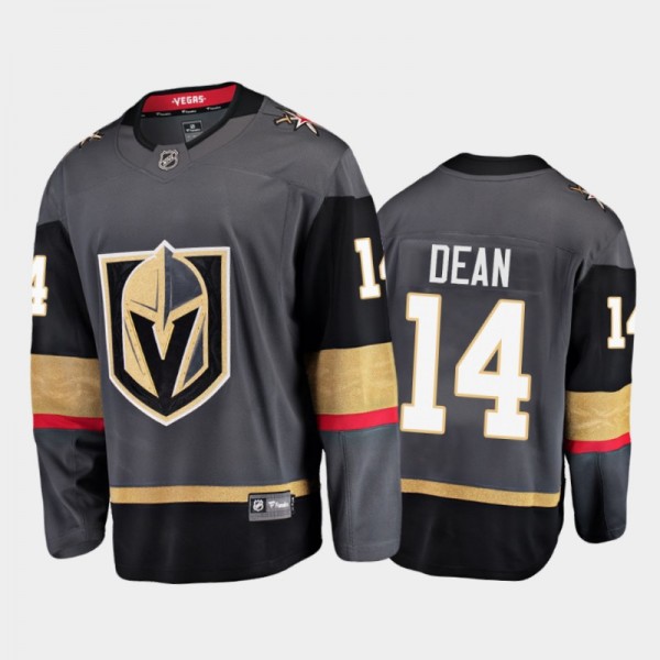 Men Vegas Golden Knights Zach Dean #14 Alternate Black 2021 NHL Draft Jersey