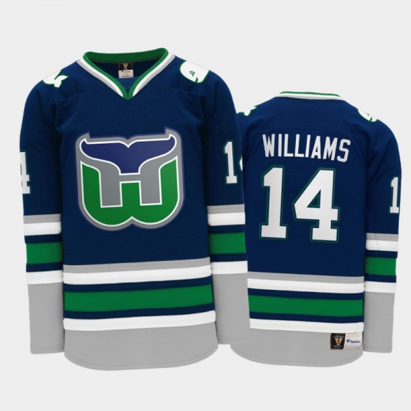 Justin Williams #14 Hartford Whalers Throwback Her...