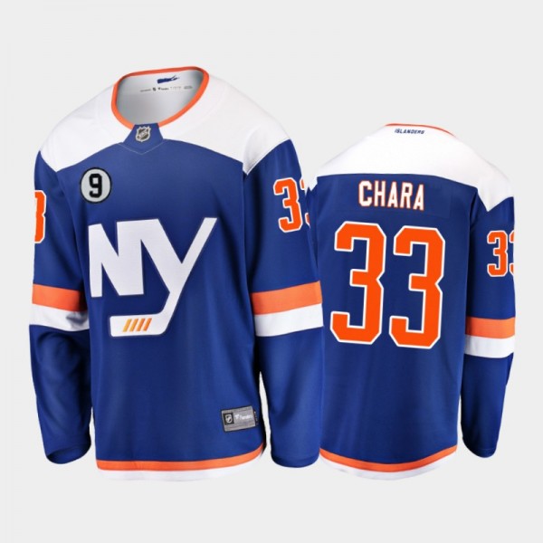 Zdeno Chara New York Islanders No.9 patch Blue Hon...