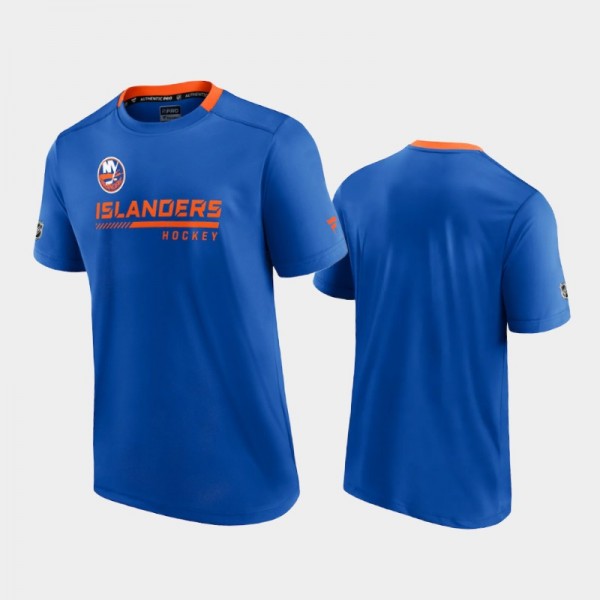 Men New York Islanders Locker Room Authentic Pro Royal T-Shirt