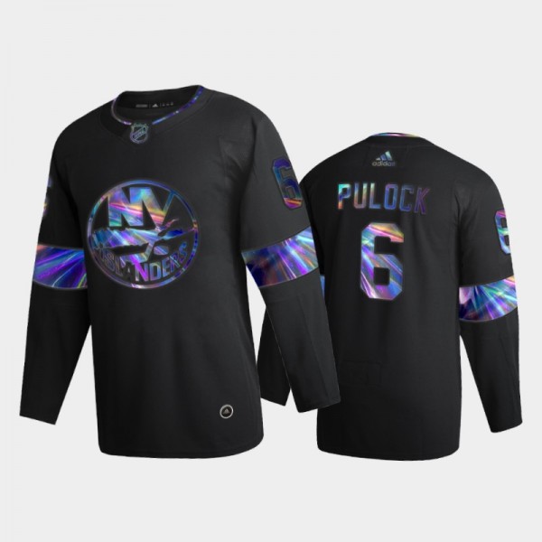 Men's New York Islanders Ryan Pulock #6 Iridescent...