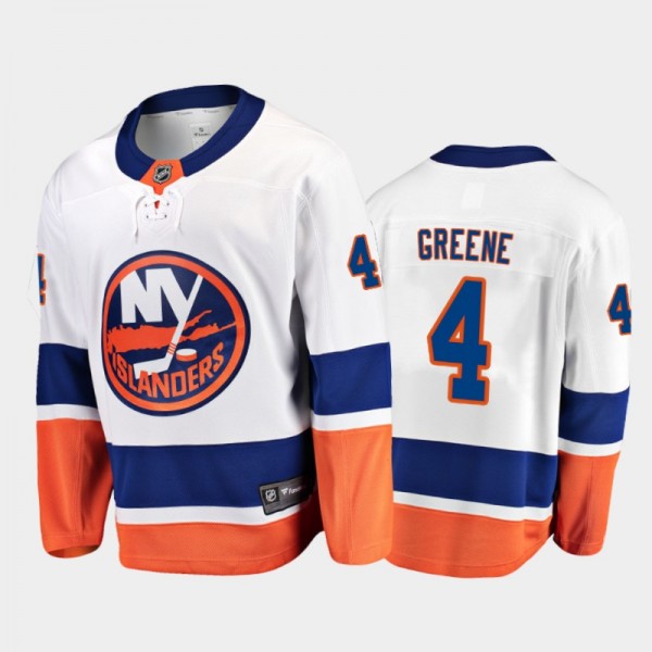 Andy Greene New York Islanders Away White Breakaway Player Jersey