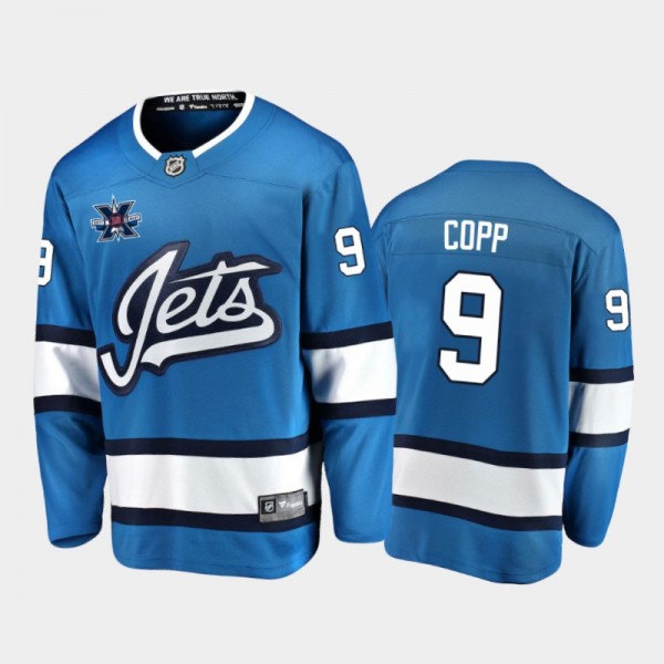 Men's Winnipeg Jets Andrew Copp #9 10th Anniversar...