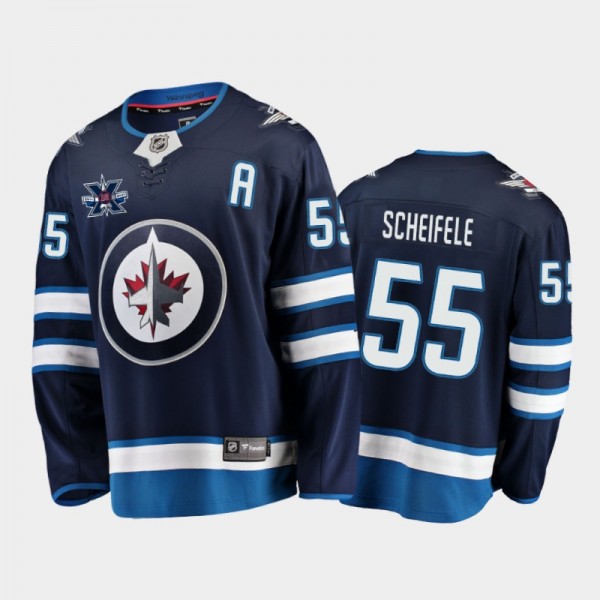 Men's Winnipeg Jets Mark Scheifele #55 10th Annive...