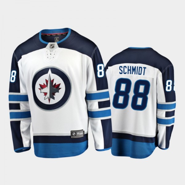 Jets Nate Schmidt #88 Away 2021 White Player Jerse...