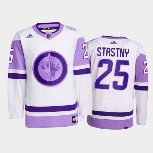 Paul Stastny #25 Winnipeg Jets 2021 HockeyFightsCa...