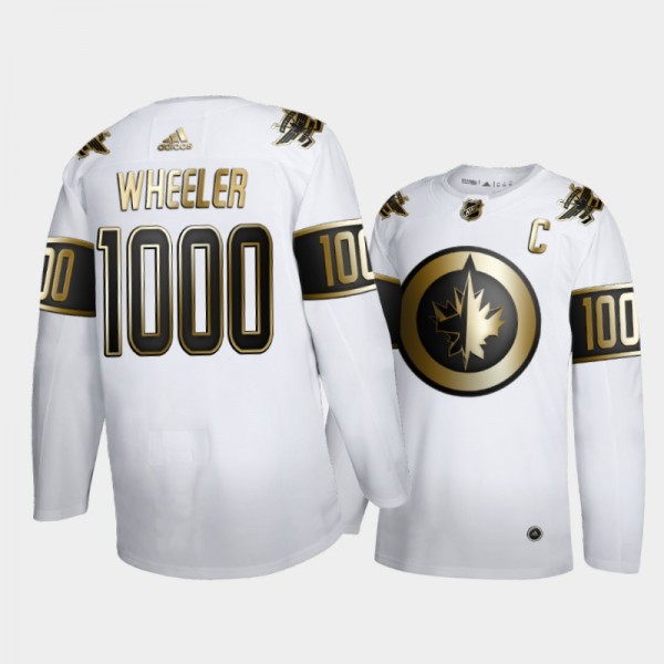 Blake Wheeler Winnipeg Jets 1000 NHL games White G...