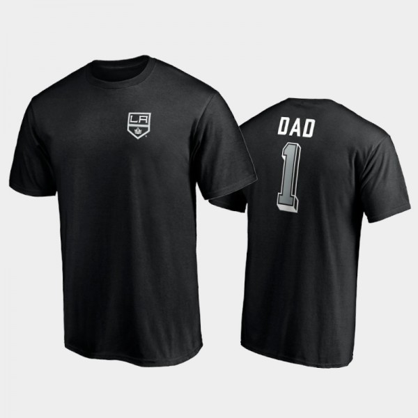 Men's Los Angeles Kings 2021 Father Day Black T-Sh...