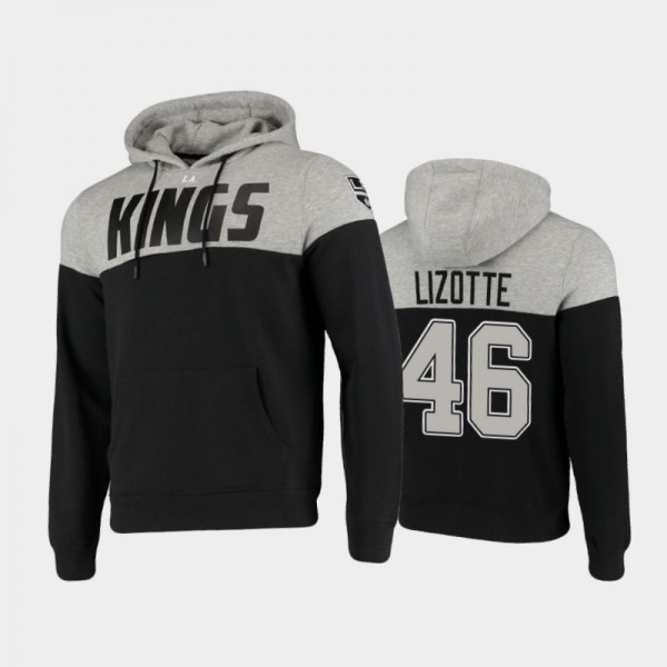 Kings Blake Lizotte #46 Cut Sew Pullover Black Hoodie