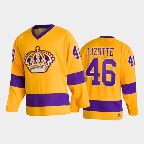 Blake Lizotte Los Angeles Kings Team Classics Gold Throwback Jersey 2022