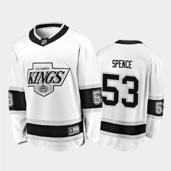 Los Angeles Kings Jordan Spence #53 Heritage White...