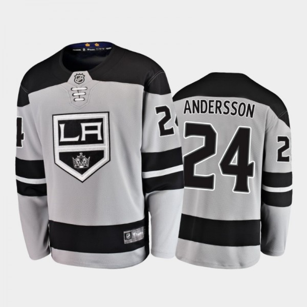 Men's Los Angeles Kings Lias Andersson #24 Alterna...