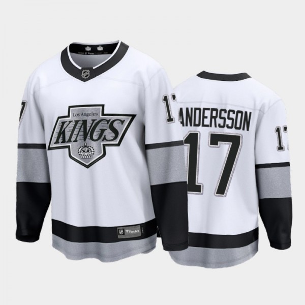 Lias Andersson #17 Los Angeles Kings Alternate Whi...