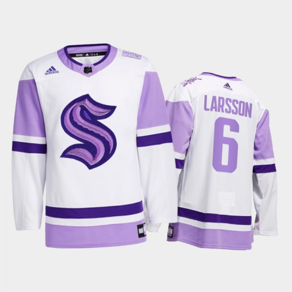 Adam Larsson #6 Seattle Kraken 2021 HockeyFightsCa...