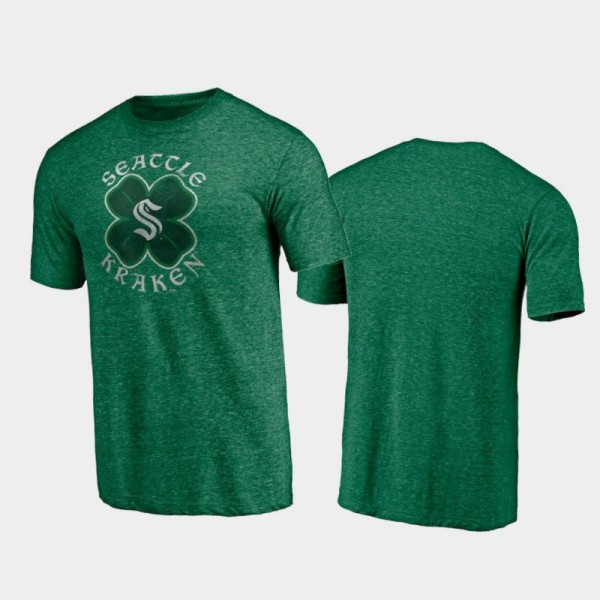 Men's Seattle Kraken St. Patrick's Day Celtic Kelly Green T-Shirt