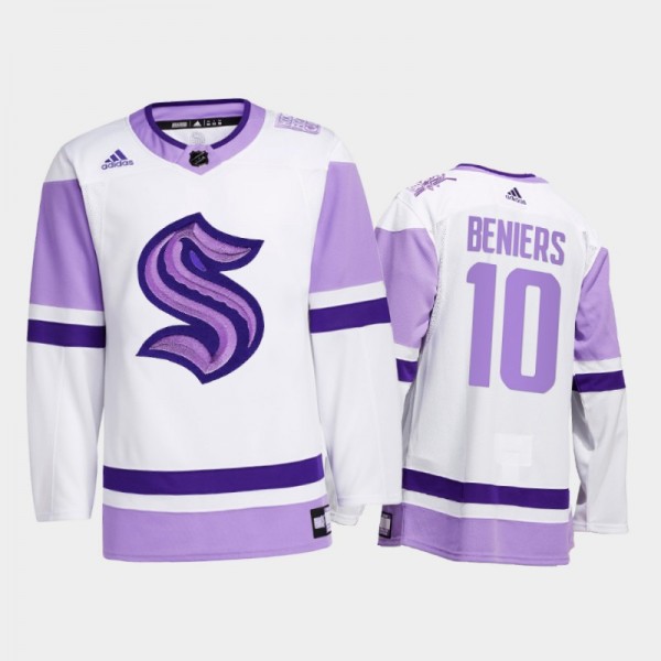 Matty Beniers #10 Seattle Kraken 2021 HockeyFights...