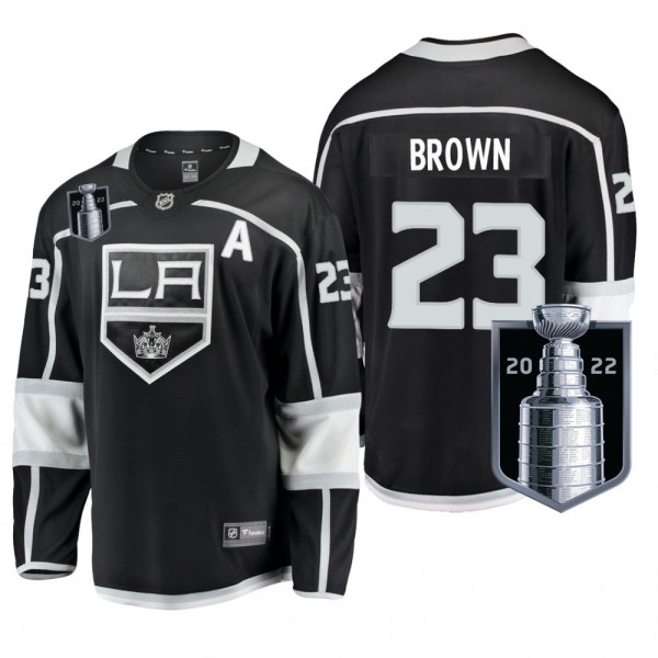 Los Angeles Kings Dustin Brown 2022 Stanley Cup Playoffs Jersey Black