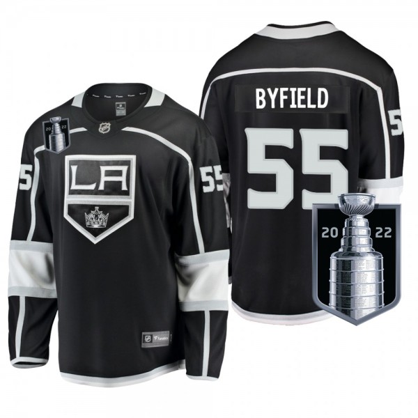 Los Angeles Kings Quinton Byfield 2022 Stanley Cup Playoffs Jersey Black