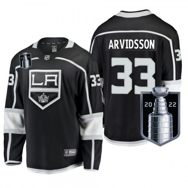 Los Angeles Kings Viktor Arvidsson 2022 Stanley Cup Playoffs Jersey Black