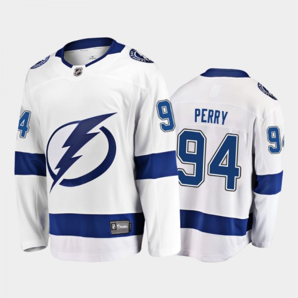 Lightning Corey Perry #94 Away 2021 White Player Jersey