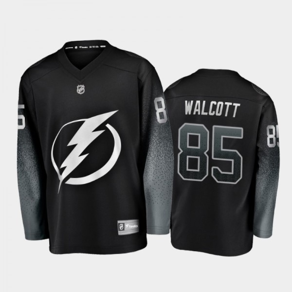 Men's Tampa Bay Lightning Daniel Walcott #85 Alternate Black 2021 Jersey