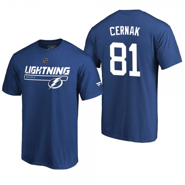 Men's Tampa Bay Lightning Erik Cernak #81 Rinkside...