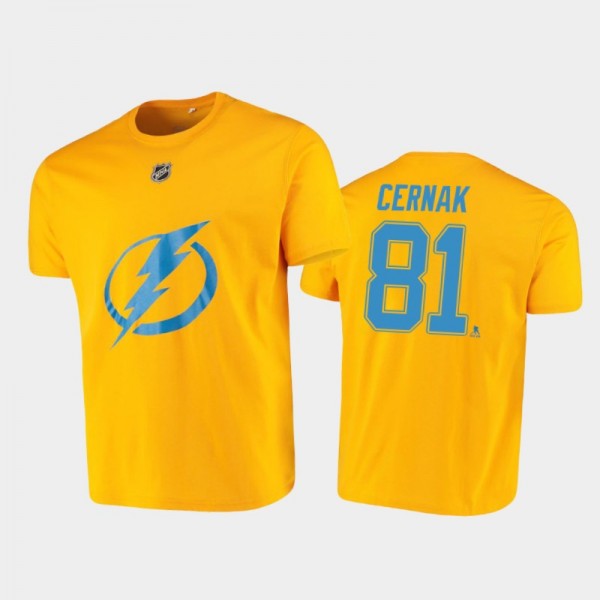Lightning Erik Cernak #81 Iconic Name & Number...