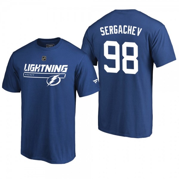 Men's Tampa Bay Lightning Mikhail Sergachev #98 Ri...