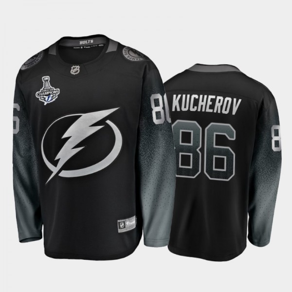 Tampa Bay Lightning Nikita Kucherov #86 2020 Stanley Cup Champions Black Breakaway Player Alternate Jersey