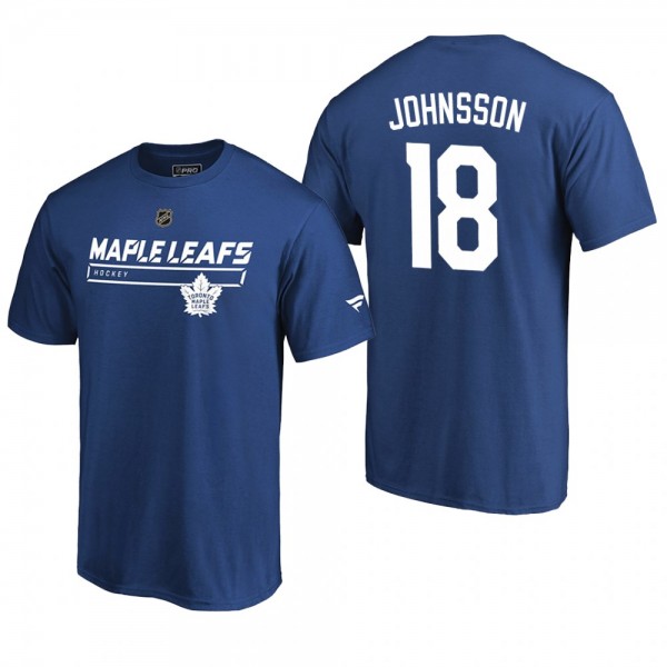 Men's Toronto Maple Leafs Andreas Johnsson #18 Rin...