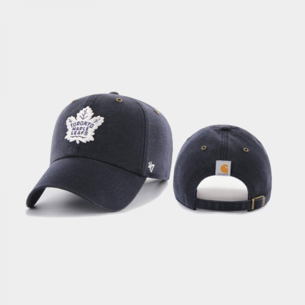 Men's Toronto Maple Leafs Clean Up Carhartt X 47 Brand Black Hat