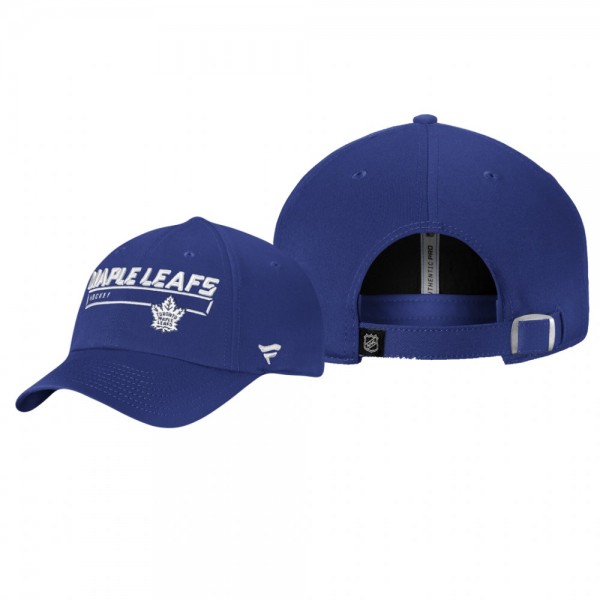 Toronto Maple Leafs Blue Authentic Pro Rinkside Fundamental Adjustable Hat