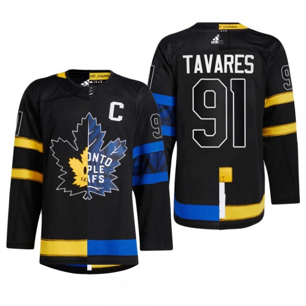 Men Toronto Maple Leafs John Tavares #91 Split Edi...
