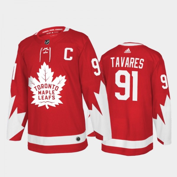 Men's Maple Leafs John Tavares #91 Alternate Red A...