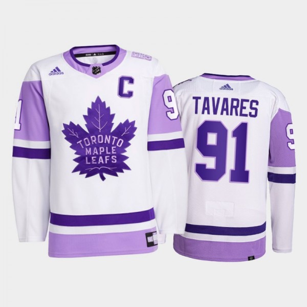 John Tavares #91 Toronto Maple Leafs 2021 HockeyFi...