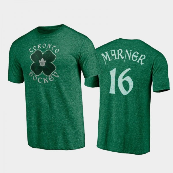 Men's Toronto Maple Leafs Mitchell Marner #16 Celtic St. Patrick's Day Kelly Green T-Shirt