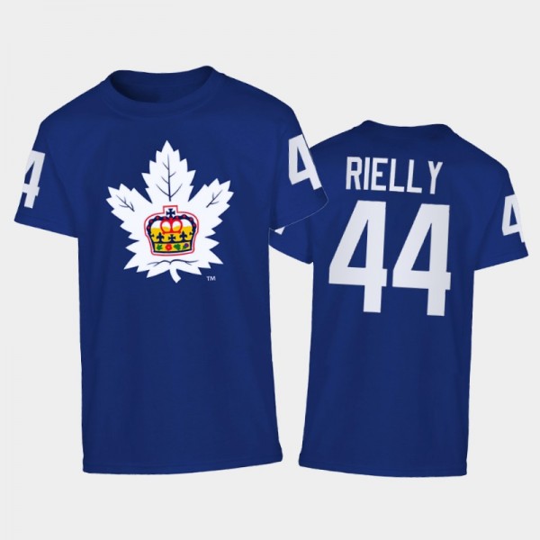 Men Toronto Maple Leafs Morgan Rielly #44 Marlies Campus Crew Royal T-Shirt