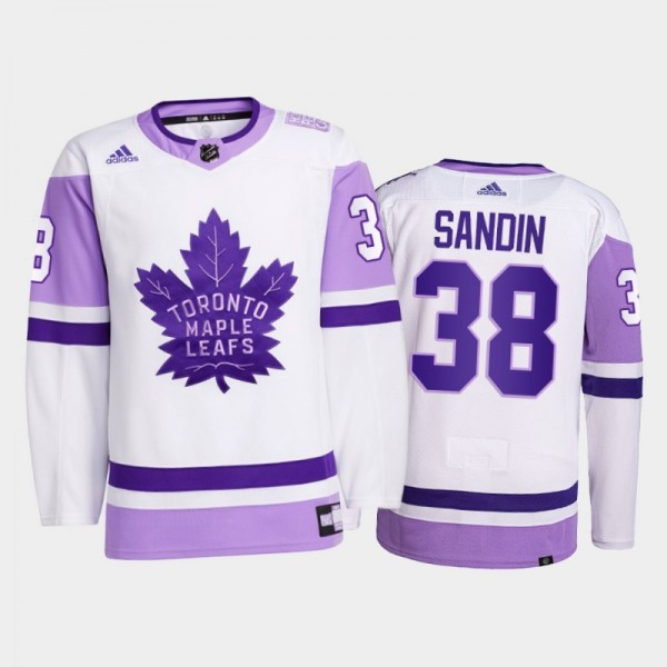 Rasmus Sandin #38 Toronto Maple Leafs 2021 HockeyF...