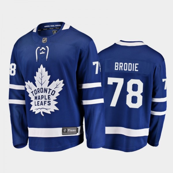 Toronto Maple Leafs T. J. Brodie #78 Home Blue 202...