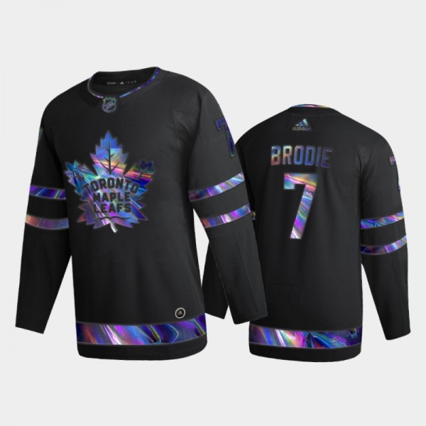 Men's Toronto Maple Leafs T.J. Brodie #7 Iridescen...