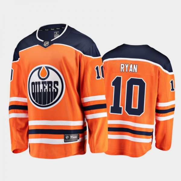 Edmonton Oilers #10 Derek Ryan Home Orange 2021 Pl...