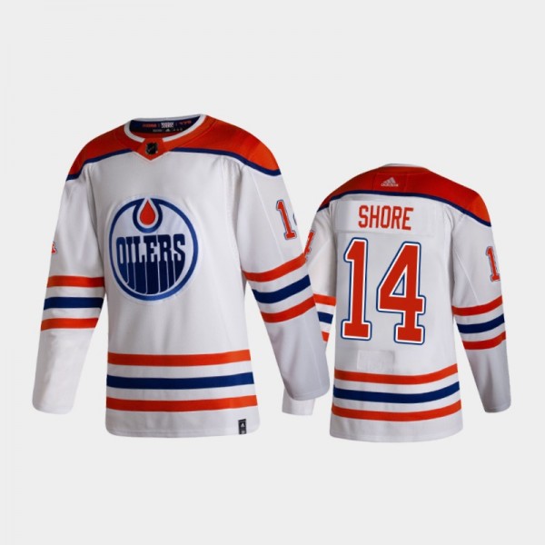Men's Edmonton Oilers Devin Shore #14 Reverse Retr...